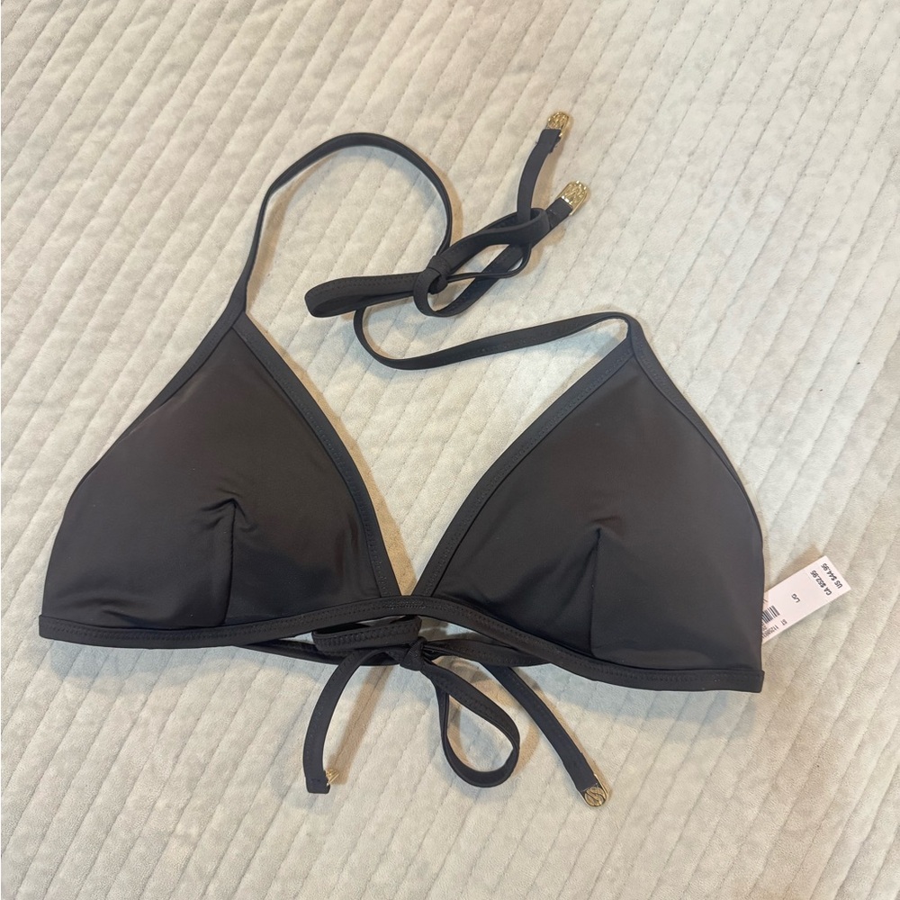 NWT Victoria's Secret Classic Black Triangle Bikini Top